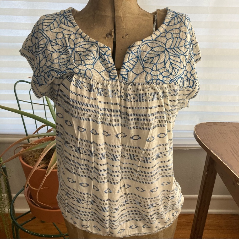 Lucky Embroidered and Printed Knit Top